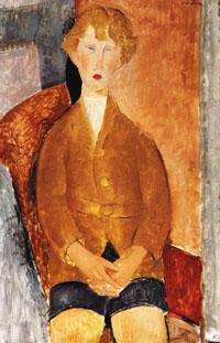 Amedeo Modigliani Boy in Short Pants oil painting picture